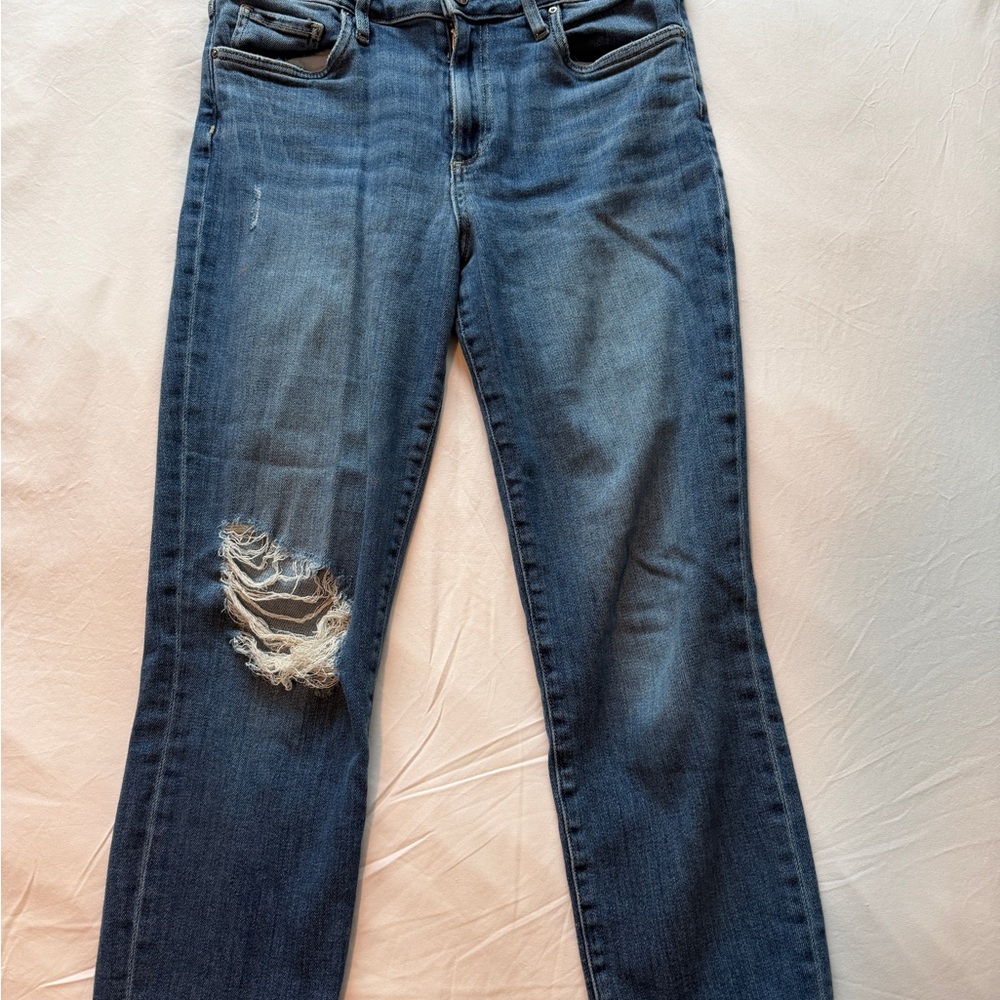Kut from the Kloth Distressed Blue Skinny Jeans